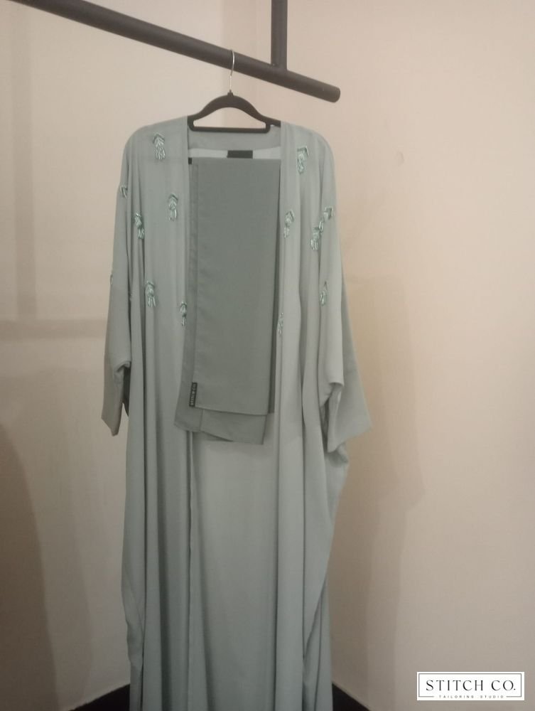  GREEN  TONE ABAYA 