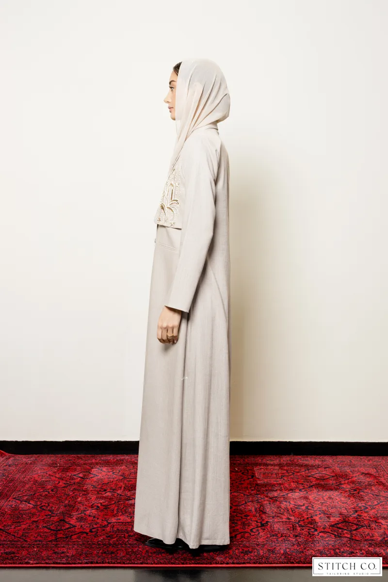 light brown abaya