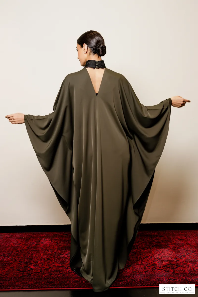 DARK OLIVE GREEN JALABYA 