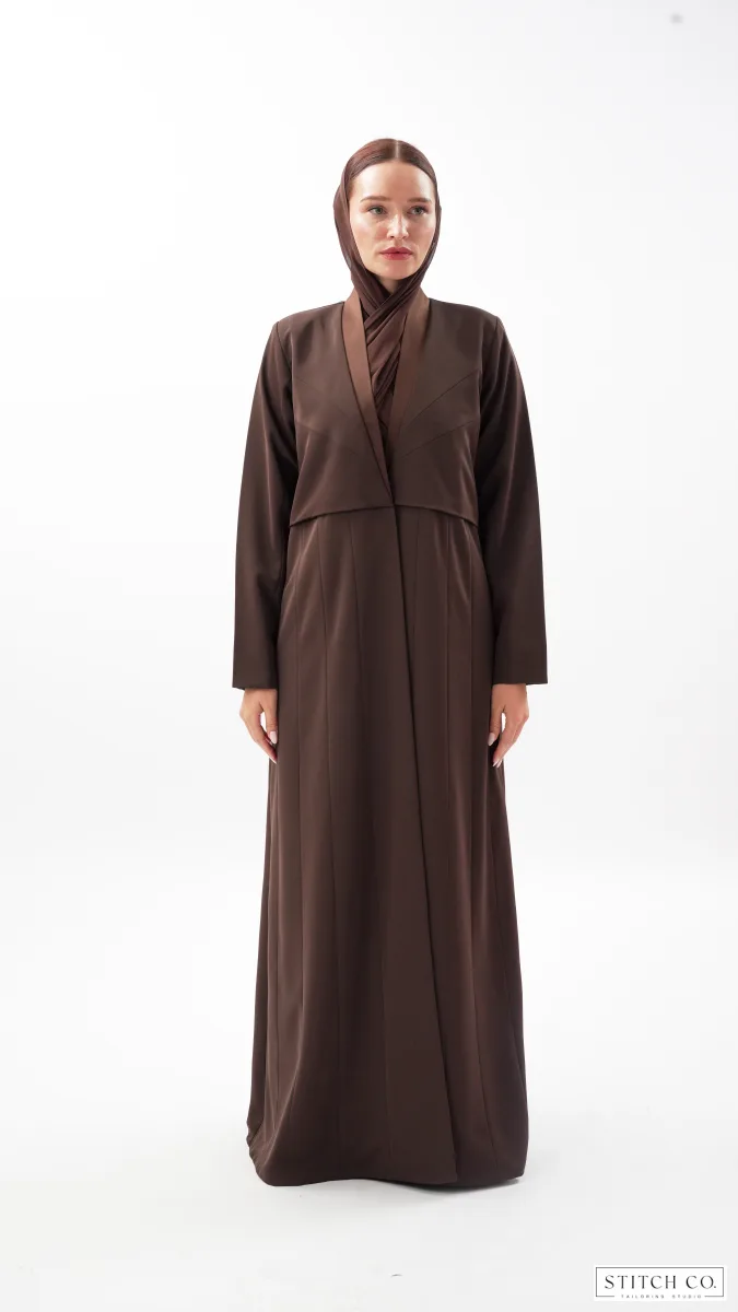 BROWN MERIDIAN ABAYA